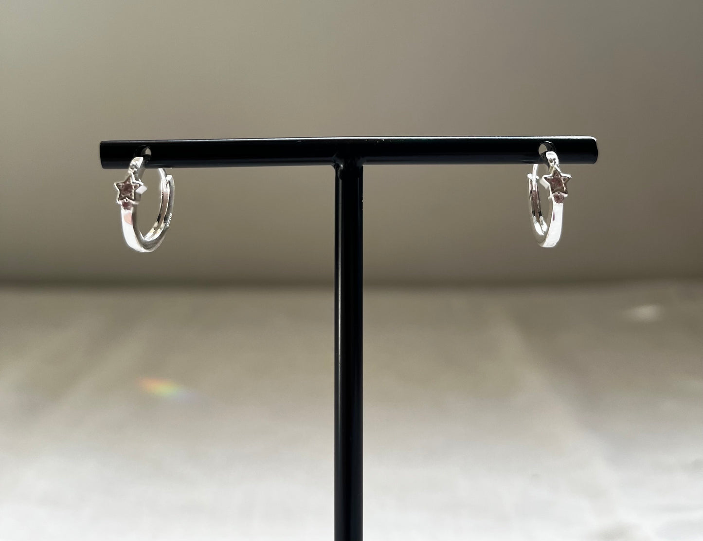 Argollas Estrella Brillante Plata