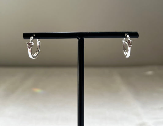 Argollas Estrella Brillante Plata