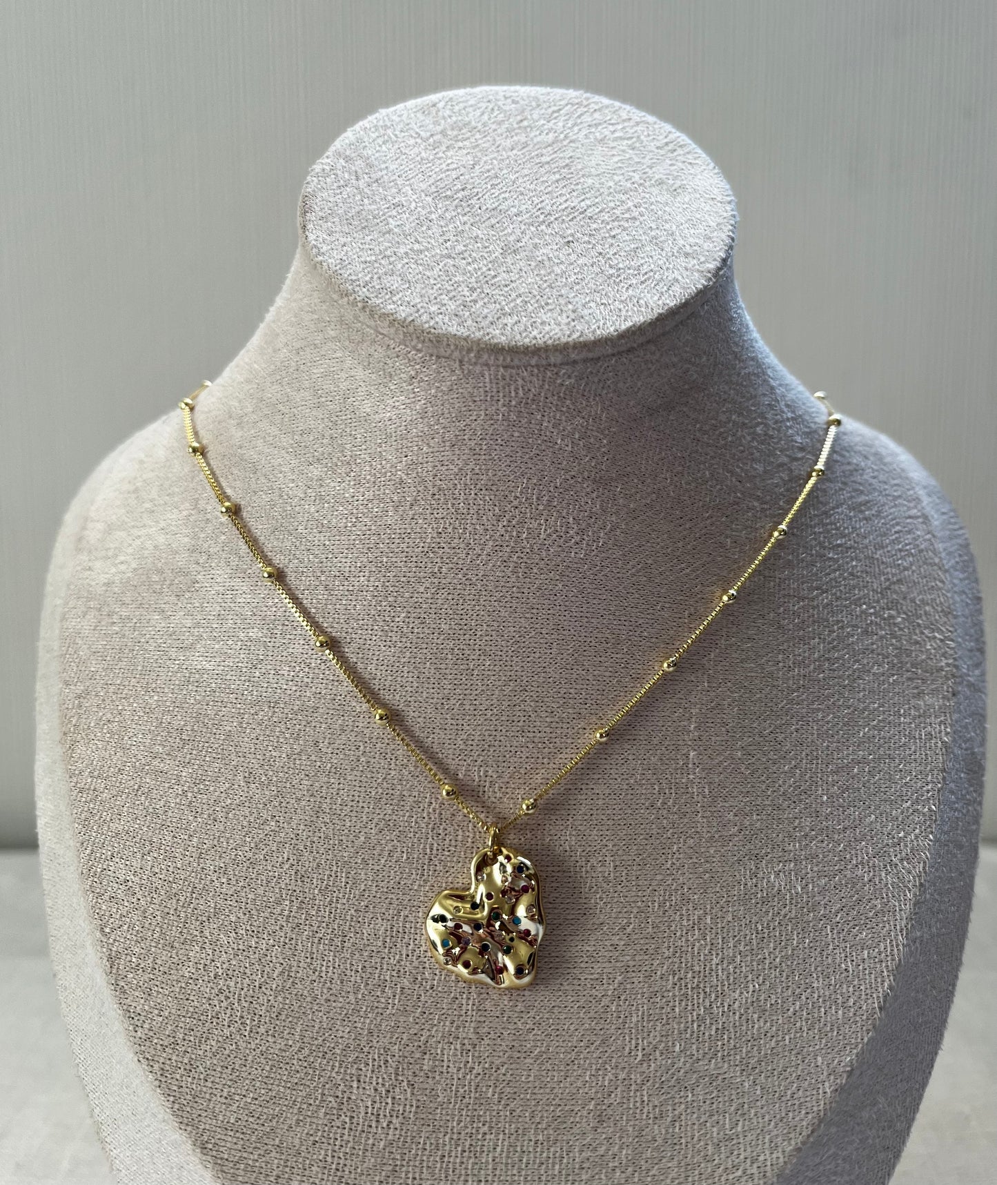 Cadena Corazón Colores